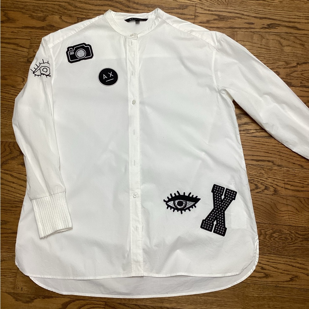 Armani Exchange Patch Blouse. Size Large - image 3